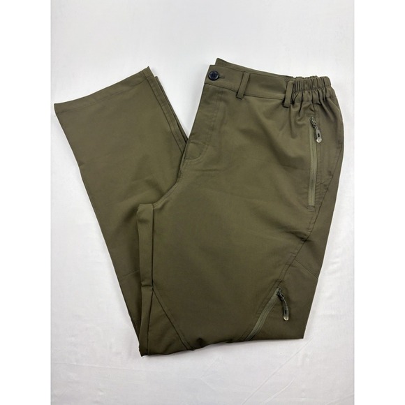 Postropaky Other - Postropaky Pants Mens 36 Green Cargo Elastic Waist Lightweight Nylon